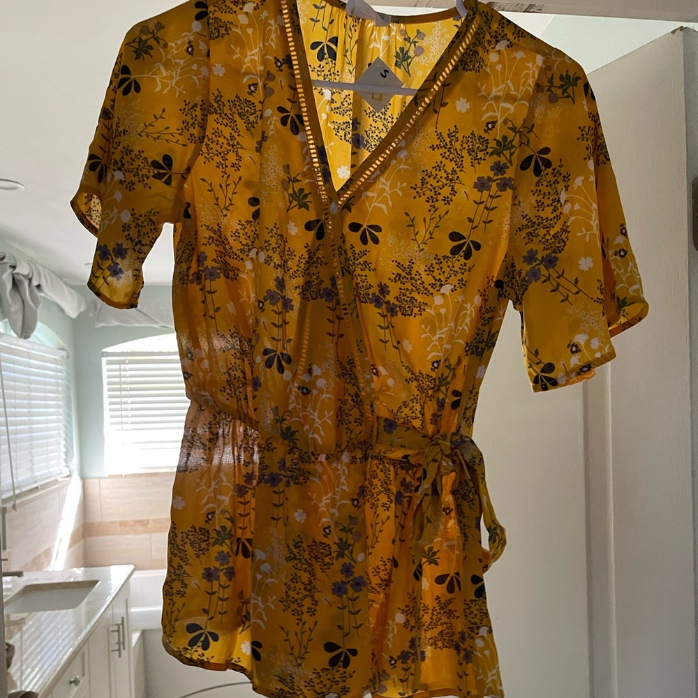 Sienna Sky yellow blouse